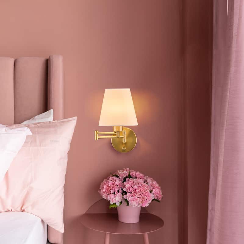 CO-Z Plug-in Swing Arm Wall Mount Sconce