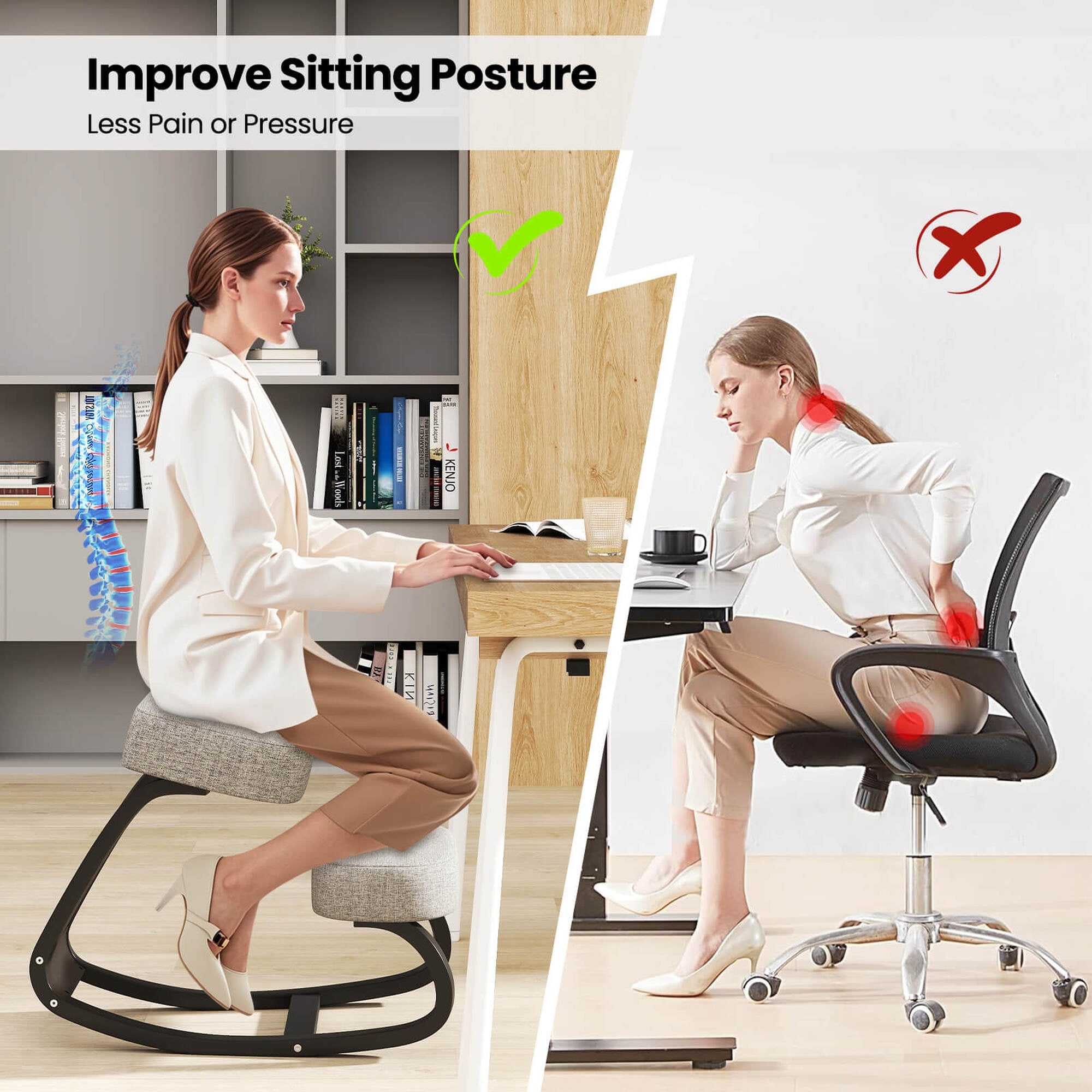 Kneeling Chairs Office Chairs For Back Pain And Posture Meditation
