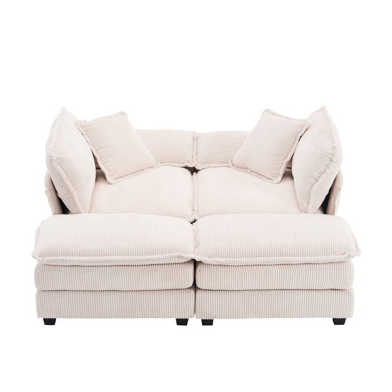 84.60" Corduroy 2 Seater Sofa