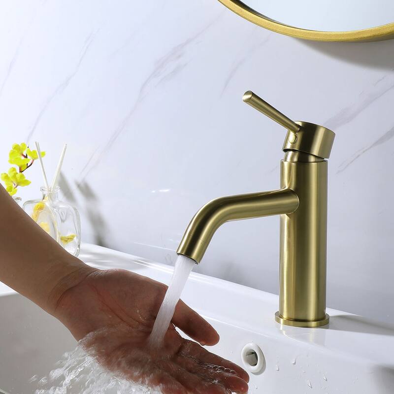Single Hole Bathroom Faucet Single Handle Bathroom Sink Faucet Modern Basin Vanity Mixer Taps With Valve