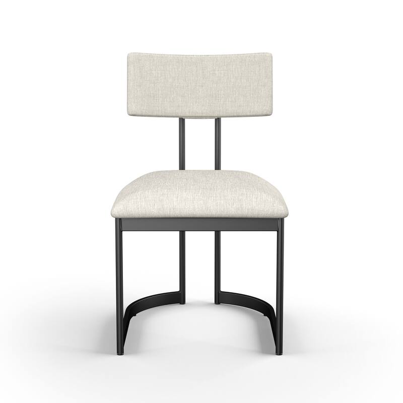 Amisco Lucio Upholstered Dining Chair with Metal Legs