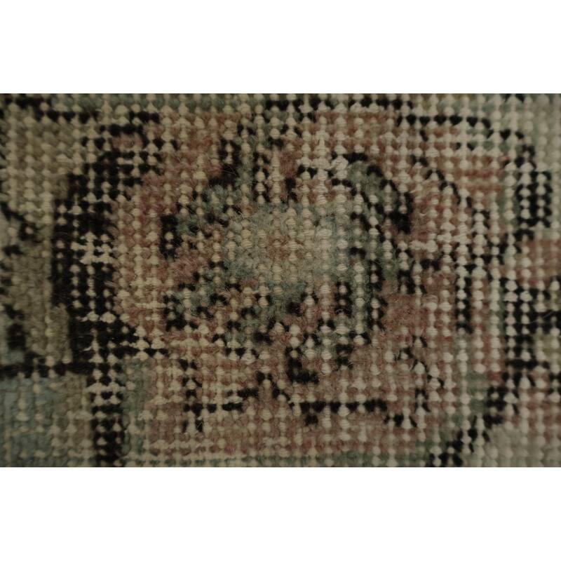 Hand Knotted Oriental 100% Wool Carpet Transitional Floral Beige & Ivories Anatolian Area Rug - 9' 8'' X 6' 3''