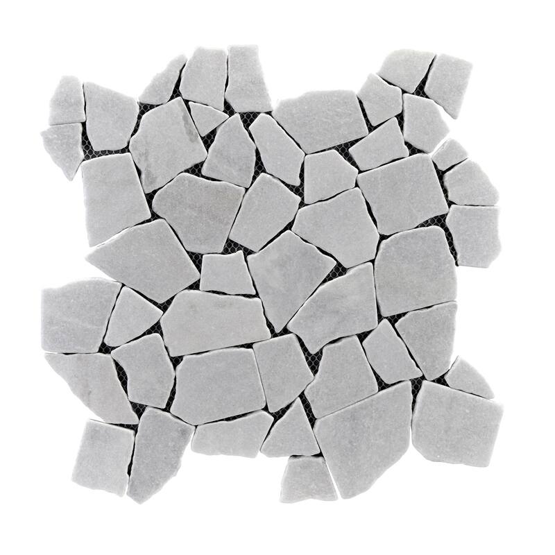 Full Eclectic 18 in. x 18 in. Marble Tumbled Wall and Floor Tile