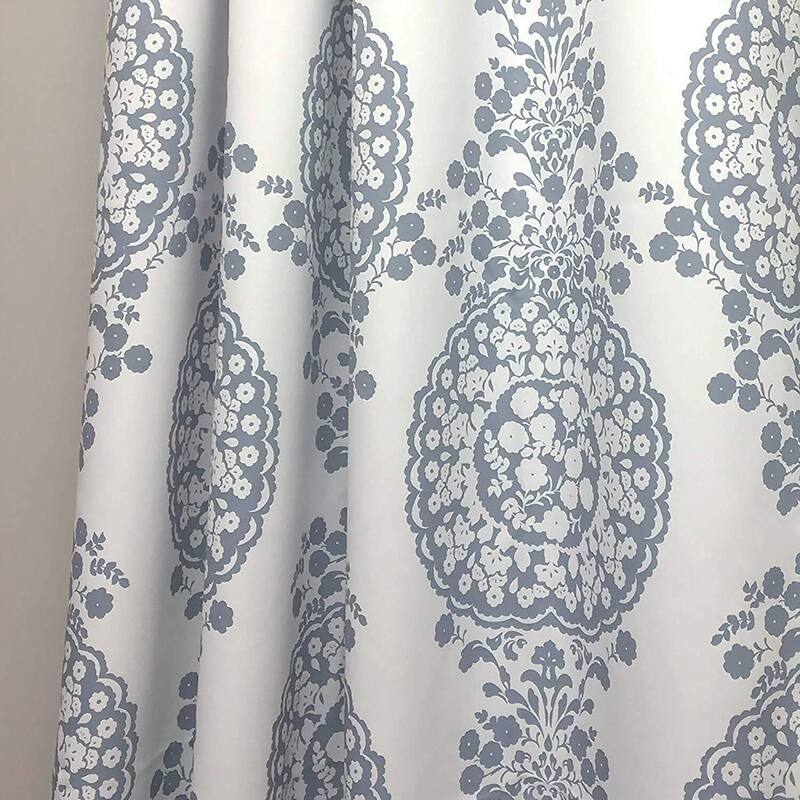 The Curated Nomad Alameda Pastel Damask Printed Classic Window Valance