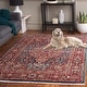 preview thumbnail 51 of 59, SAFAVIEH Kashan Velitchka Oriental Rug with Fringe 4' x 6' - Blue/Red - Rectangle