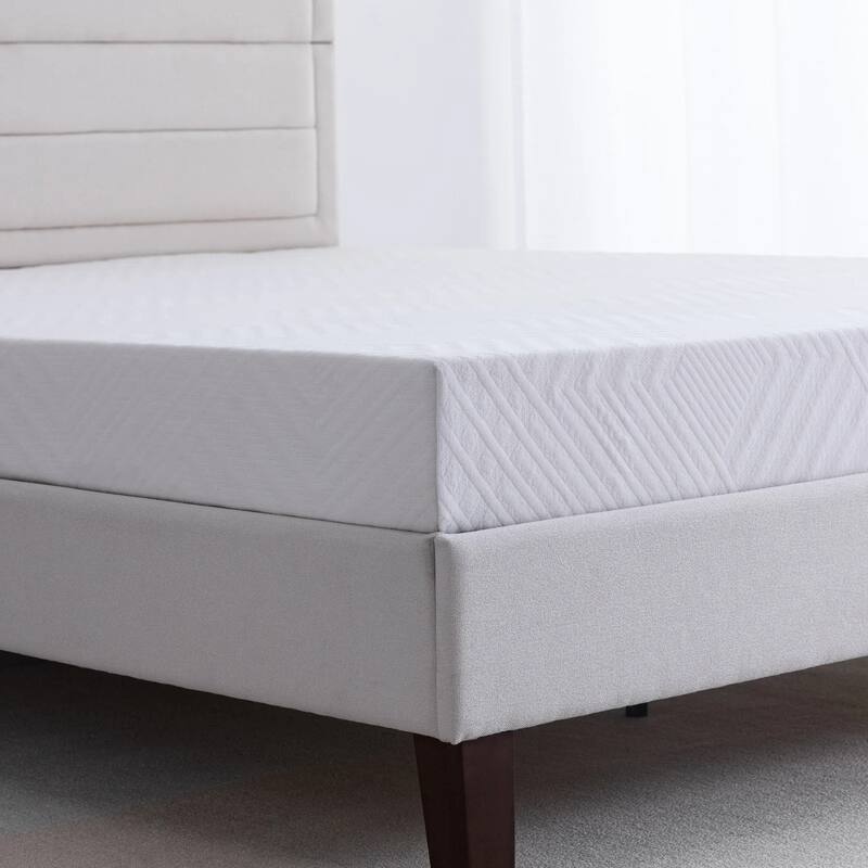8 inch Green Tea Gel Memory Foam Mattress, Cooling Medium Feel Bed Mattress in a Box, CertiPUR-US
