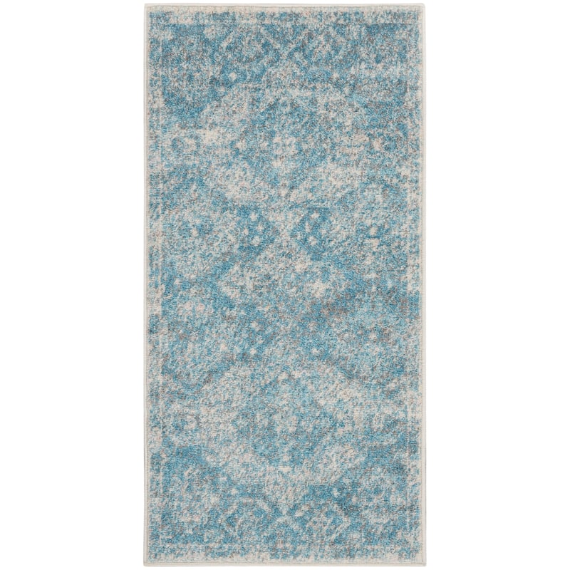 Nourison Tranquil Vintage French Country Contemporary Geometric Area Rug