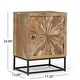 preview thumbnail 3 of 11, Orem Boho Wooden Night Stand by Christopher Knight Home