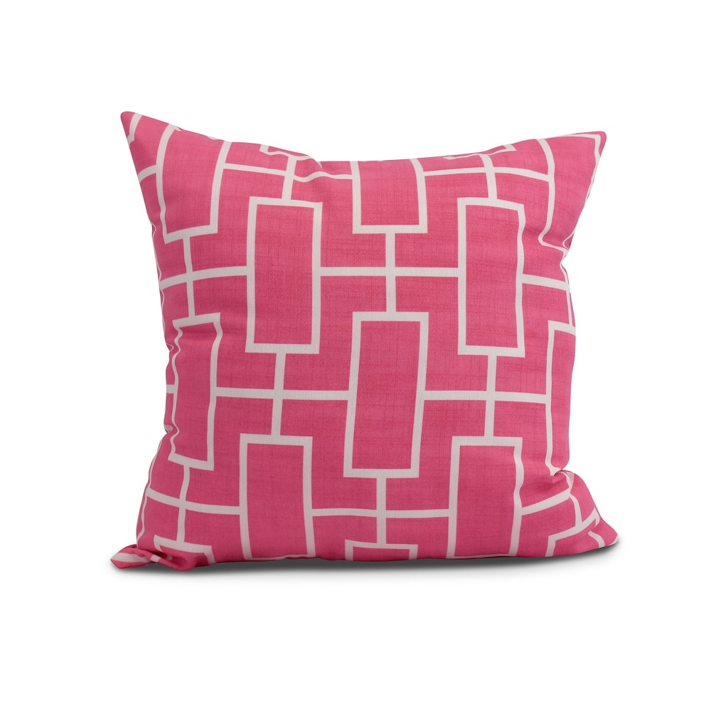 20 x 20 inch Screen Lattice Geometric Print Pillow