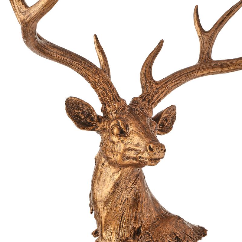 28" Resin Grand Highlands Deer Bust