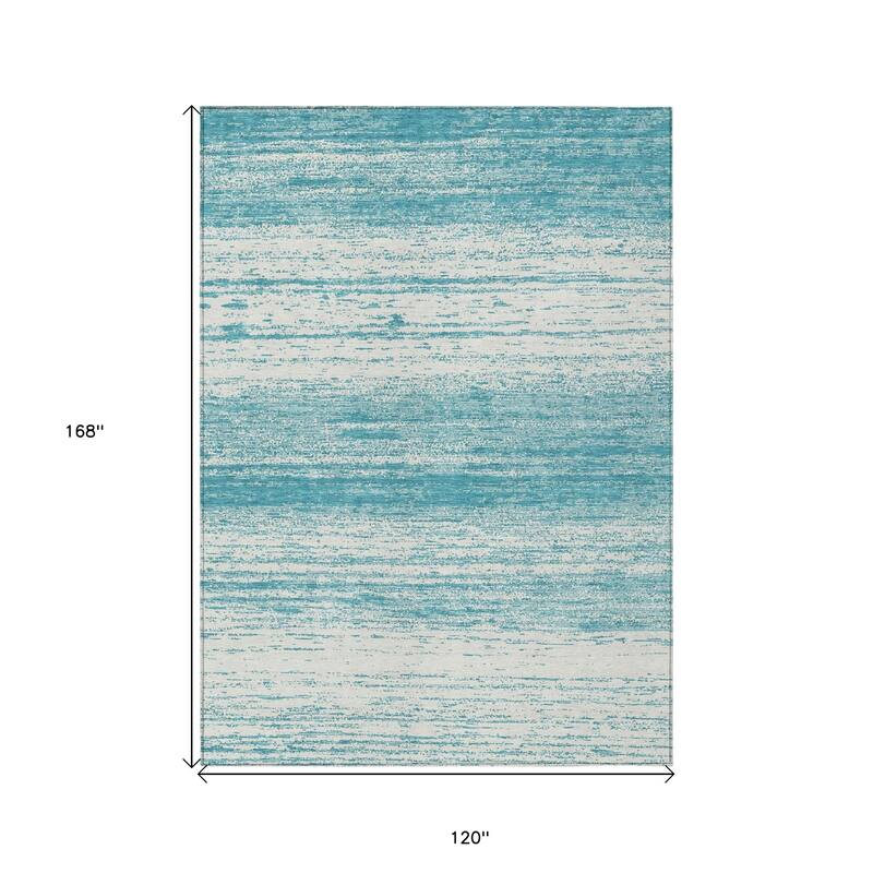 HomeRoots Striped Transitional Rectangle Outdoor Rug