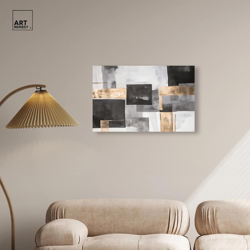 Graphite and Glimmer I Canvas by Art Remedy, Gallery Wrapped