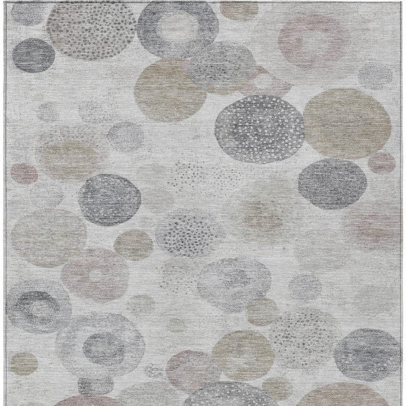 HomeRoots Geometric Transitional Rectangle Outdoor Rug