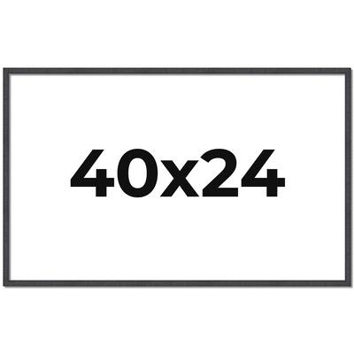 40x24 Frame Brown Solid Wood Picture Frame - Complete Modern Photo