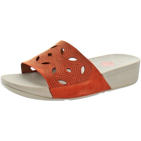 FitFlop Women's Bahia Leather Slide Sandals