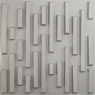 19 5/8"W x 19 5/8"H Staggered Brick EnduraWall Decorative 3D Wall Panel