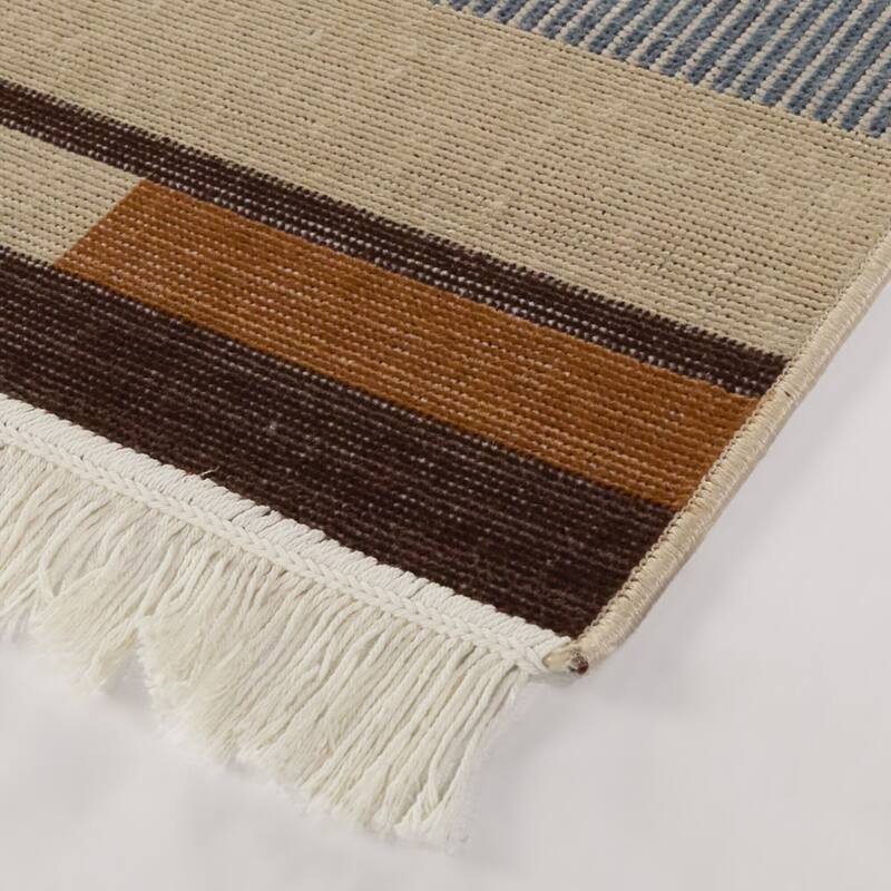 Venter Geometric Color Block Area Rug