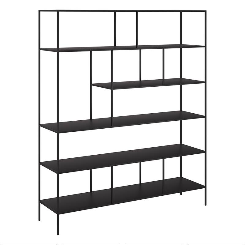 Whitmore 72" Tall Rectangular Bookcase - 72" Tall - Blackened Bronze - 72" Tall