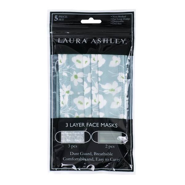 Laura Ashley 3 Ply Disposable Face Masks Lace Print Gray Solid 10 Pack One Size Fits All Overstock 32558172 Enjoy 70% off laura ashley discount vouchers at sayweee.com. laura ashley 3 ply disposable face