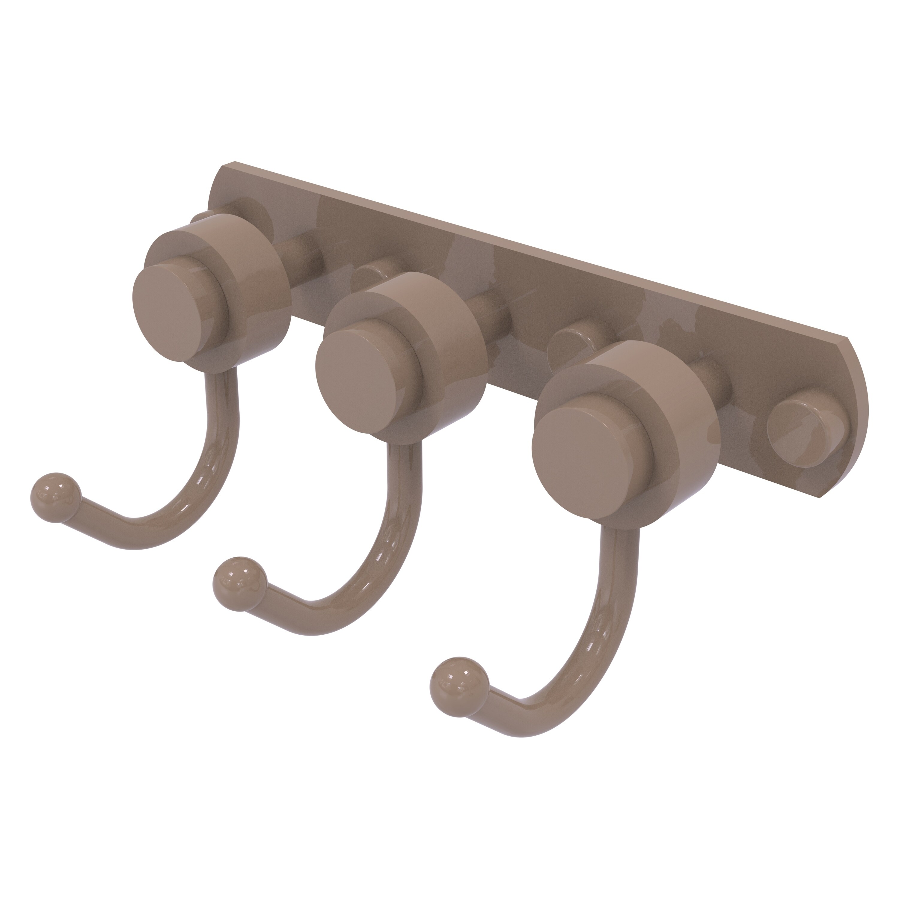 Allied Brass Mercury Collection 3 Position Multi Hook with Smooth Accent