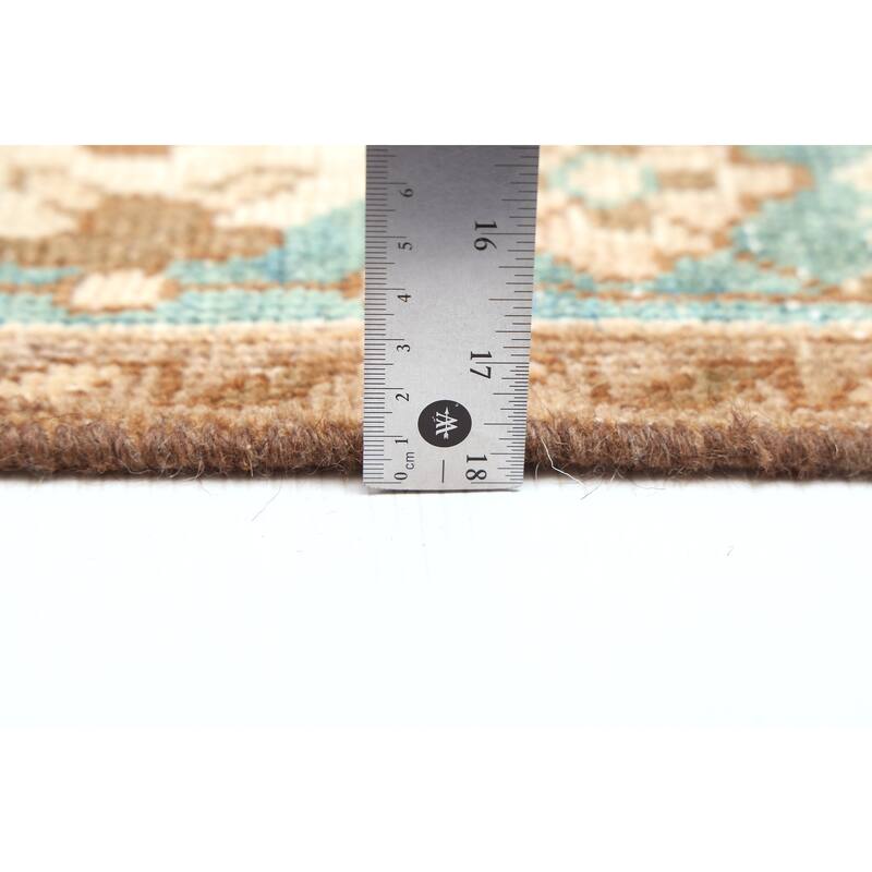 ECARPETGALLERY Hand-knotted Antalya Vintage Tan Wool Rug - 5'0 x 9'7