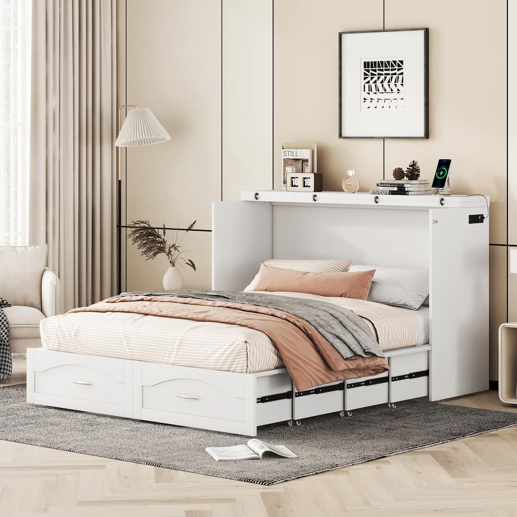 Queen Size Murphy Bed Wall Bed