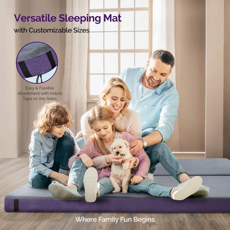 Sersper 4 Inch Twin Size Roll Up Mattress, Memory Foam Foldable Mattress,Futons,Yoga Mattress with Washable Cover
