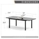 preview thumbnail 2 of 41, MAISON ARTS 7 / 9- Piece Outdoor Patio Dining Set, 1 Expandable Metal Table & 6 / 8 Textilene Chairs