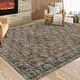 preview thumbnail 7 of 28, Vintage Floral Print Rug Carpet Washable Distressed Area Rugs for Living Room Bedroom 10'x13' - Red