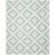 preview thumbnail 2 of 14, SAFAVIEH Handmade Chatham Pallie Modern Moroccan Wool Rug 8' x 10' - Grey/Ivory - Rectangle