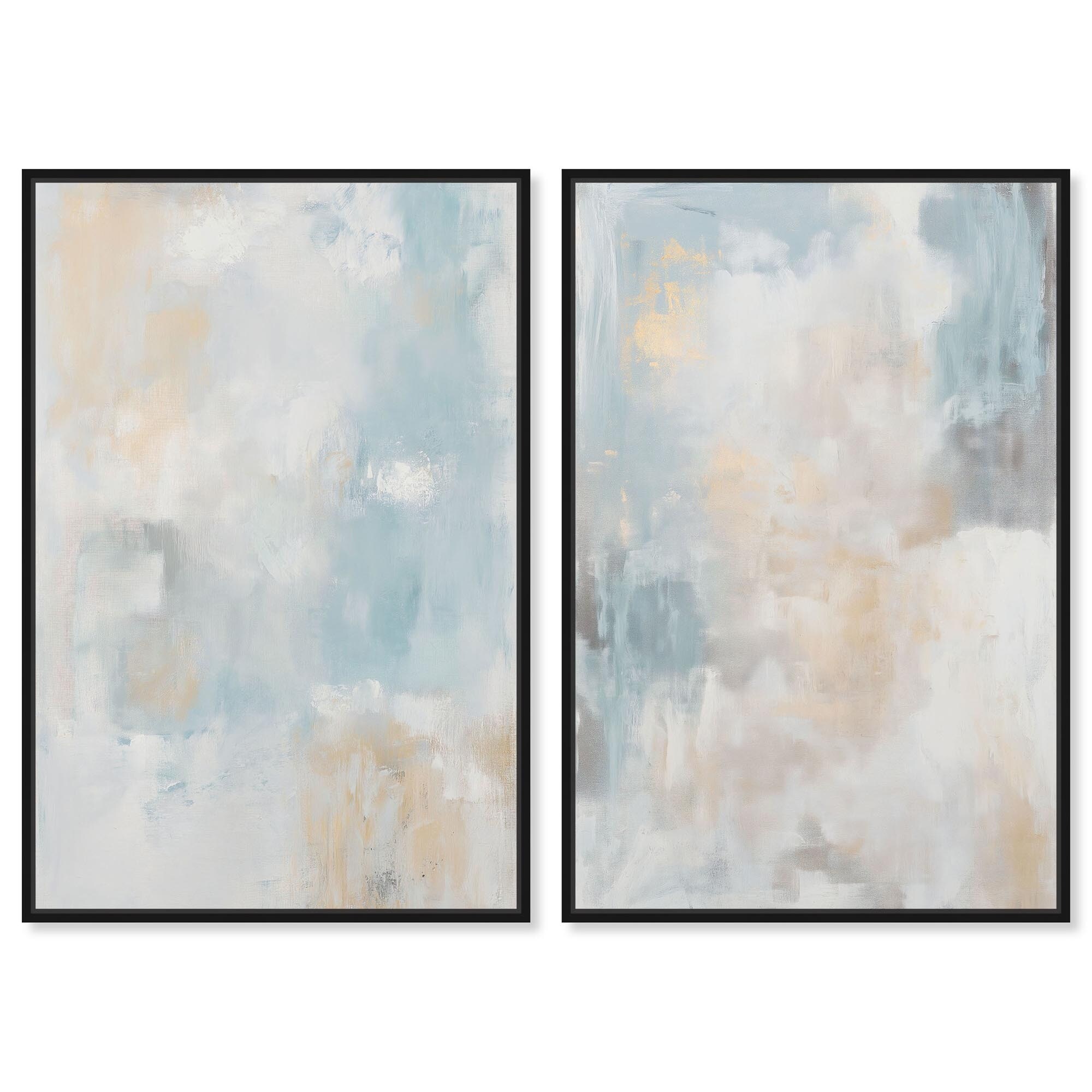 Canvas in Blue Set Canvas Set of 2 by Art Remedy
