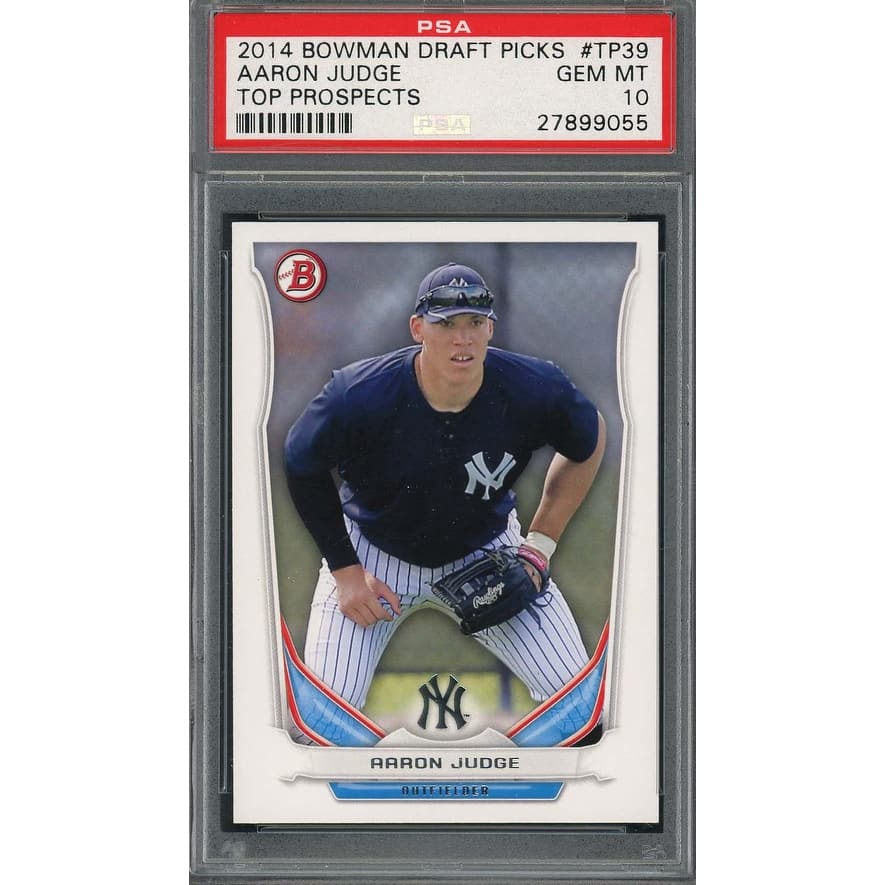 Aaron Judge 2014 Bowman Draft Picks Baseball Rookie Card RC #TP39 Graded PSA 10 - 8'6" x 11'6"
