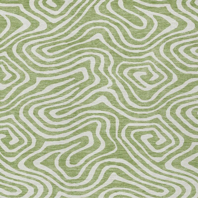 HomeRoots Abstract Transitional Rectangle Outdoor Rug