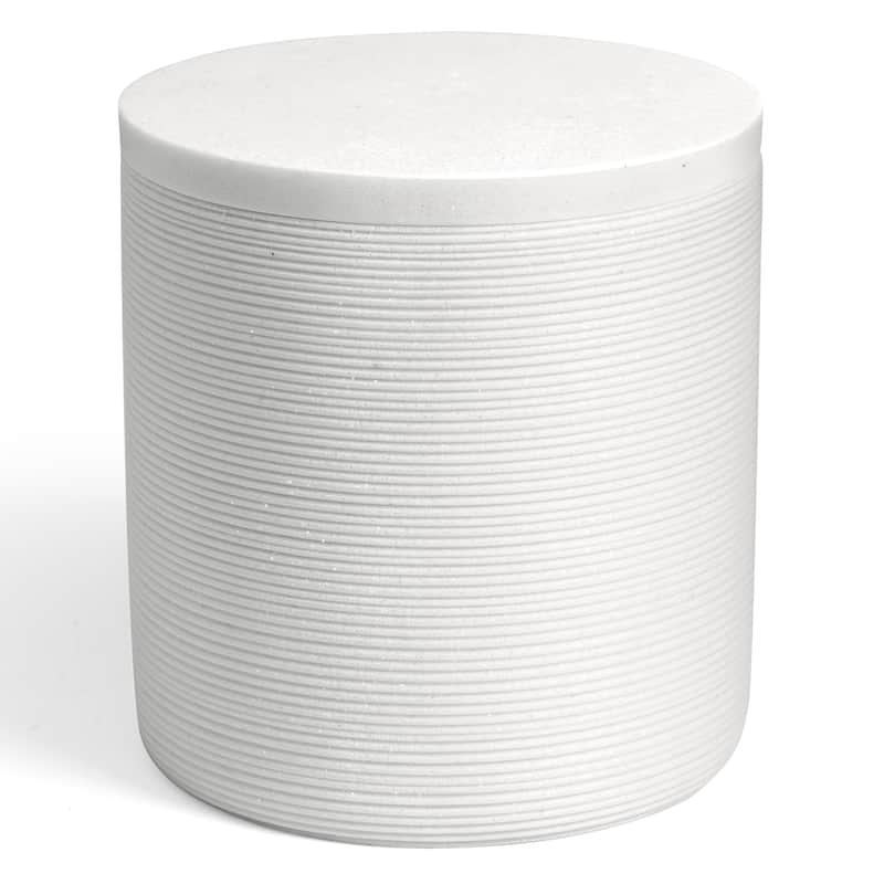 Huron Cotton Ball Jar - White - Cotton Ball Jar