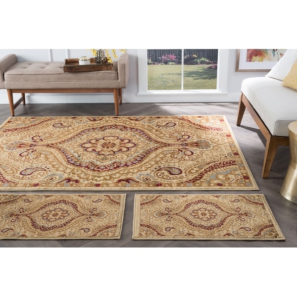 Alise Rugs Rhythm Transitional Paisley Area Rug. Opens flyout.
