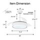 preview thumbnail 40 of 44, 36" Modern Retractable Ceiling Fan with Led Light, 6-Speed Reversible Ceiling Fan with Remote - 36
