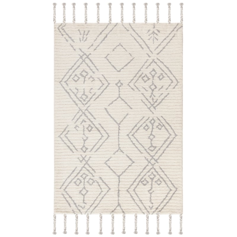 SAFAVIEH Handmade Casablanca Shag Gjenovefa Tribal Wool Rug