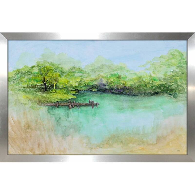 "Watercolor River (Horizontal)" Print on Acrylic