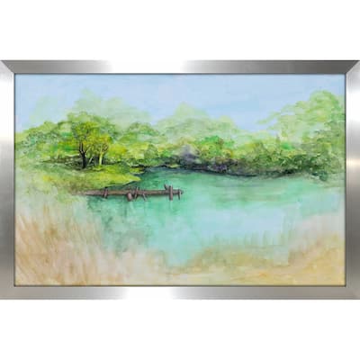 "Watercolor River (Horizontal)" Print on Acrylic