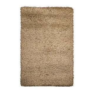 Machine Made Shag Wool Modern & Contemporary Oriental Area Rug Beige ...