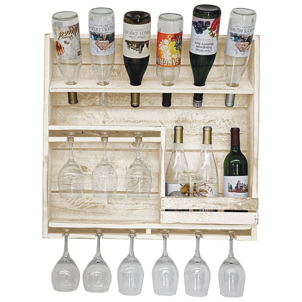 Farmhouse 9-Bottle Wine Display