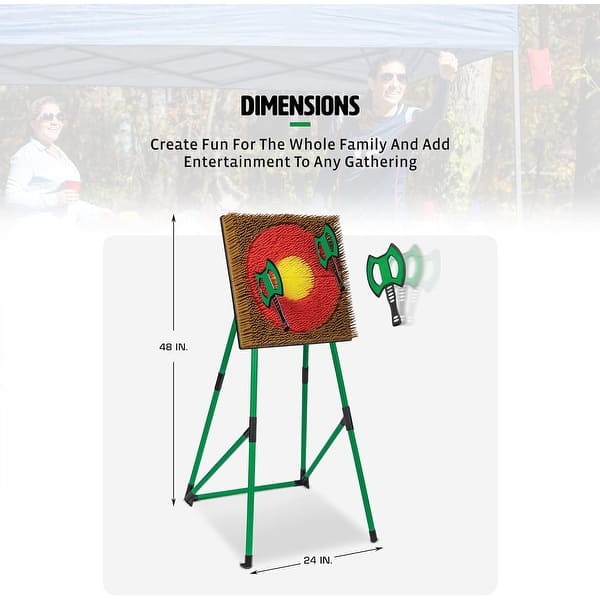 Axe Throw Target Game Set for Indoors and Outdoors