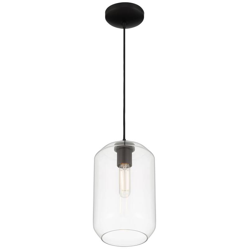 Access Lighting Clarity Tall LED Pendant - Black Finish