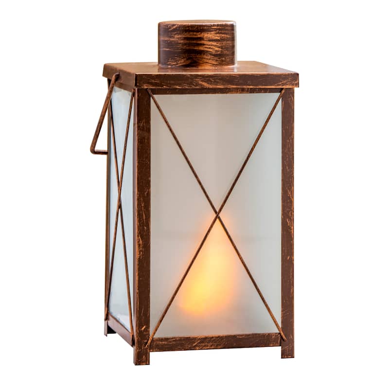 Elk Home Ember Bronze Finish Glass 5 Inch Wide Lantern
