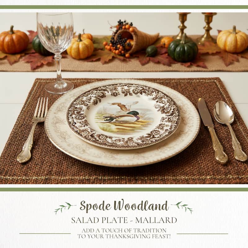 Spode Woodland Salad Plate - Assorted Animals