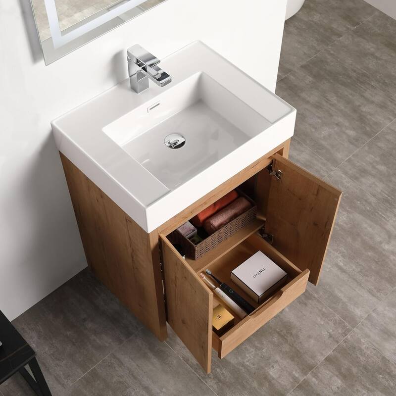 Blossom 48" All Wood Freestanding Bathroom Vanity with Acrylic Sink