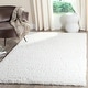 preview thumbnail 7 of 98, SAFAVIEH Indie Shag Hasna 2-inch Thick Rug 4' Square - White - Square