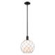 Option White Glass with White Rope / Matte Black