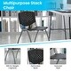preview thumbnail 58 of 75, Powder-coated Metal/ Plastic Stackable Chair (Set of 5)