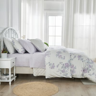 Printed Prewashed Percale Cotton Purple Collection (Individual Set Sell Separately)